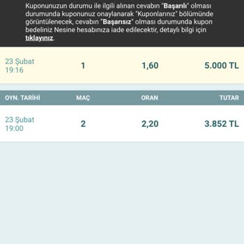 Nesine.com'da Kupon Onayı Sorunu