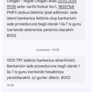 Bilet İptalinde Teknik Aksaklık Ve İade Sorunu