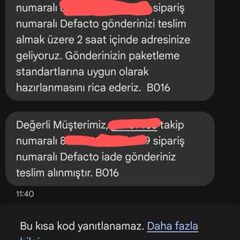Kargo İadesinde Bilgilendirme Eksikliği
