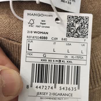 Mango Mağazasında Yanıltıcı Beden Etiketleri