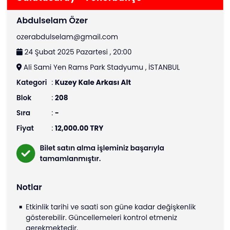 Bilet Transferi Belirsizliği: Maç Günü Yaklaşıyor!