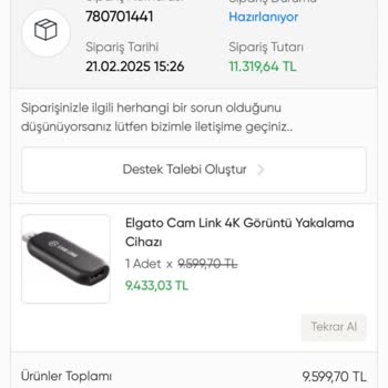Sipariş Sonrası İletişim Kesintisi Ve Ürün Teslim Sorunu