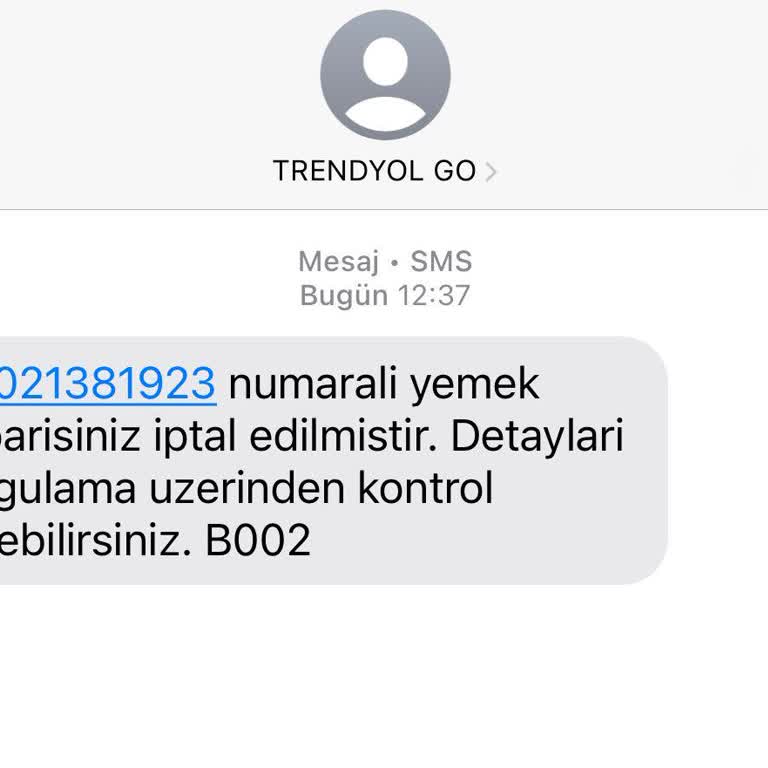Trendyol Yemek'te İptal Edilen Sipariş Mağduriyeti