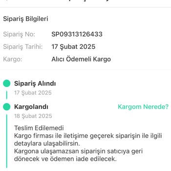 Sürat Kargo Küçüksu Şubesi Teslimat Gecikmeleri