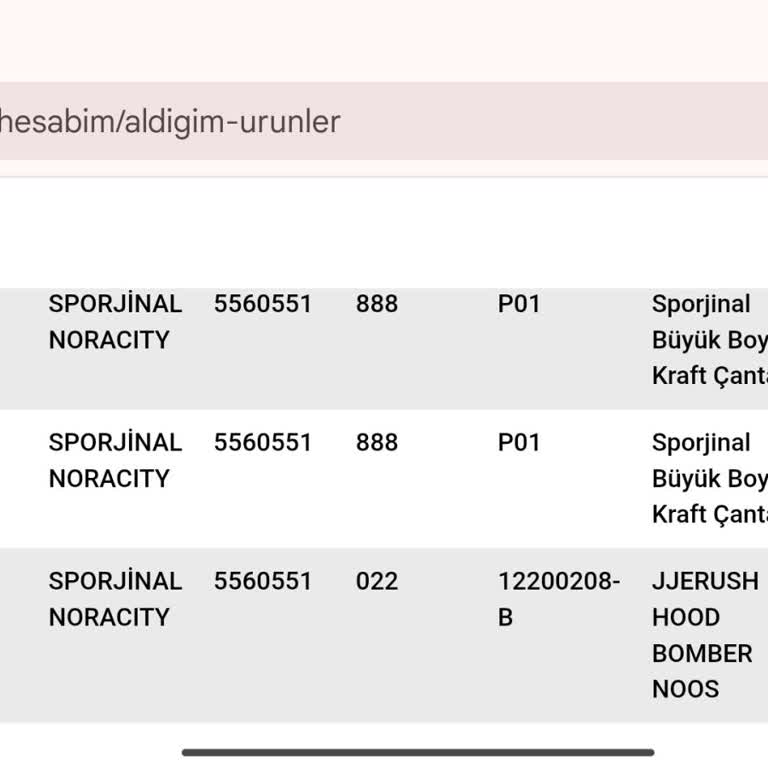 Sporjinal'den Aldığım Ürünün Kargo Bilgisi Yok