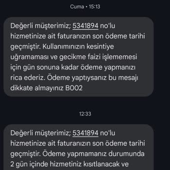 İptal Edilen Abonelik İçin Haksız Fatura Talebi