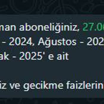 İptal Edilen Abonelik İçin Haksız Fatura Talebi