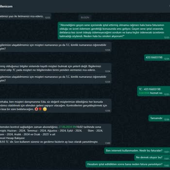 İptal Edilen Abonelik İçin Haksız Fatura Talebi