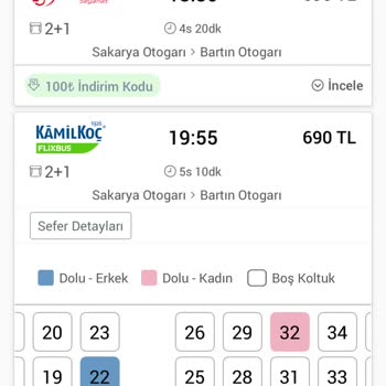 Sistem Hatası Yüzünden Yanlış Koltuklar