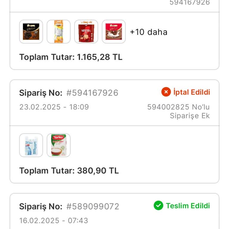 Migros Sanal Market Siparişi İptali Ve Müşteri Hizmetleri Sorunu