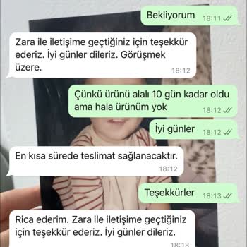 Zara Siparişim Teslim Edilmedi Ve İade Bekliyorum