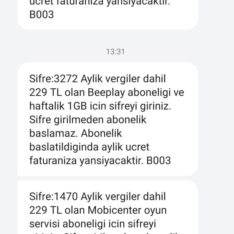 İzinsiz Abonelik Mesajlarıyla Rahatsız Edilme