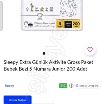 Sleepy 5 Numara Bebek Bezi!