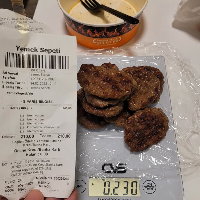 Eksik Köfte Ve Bayat Ekmek Sorunu