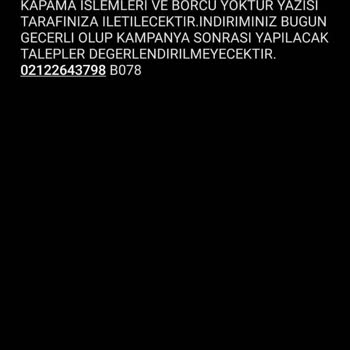 Vodafone Adına Yanıltıcı Borç Bildirimleri