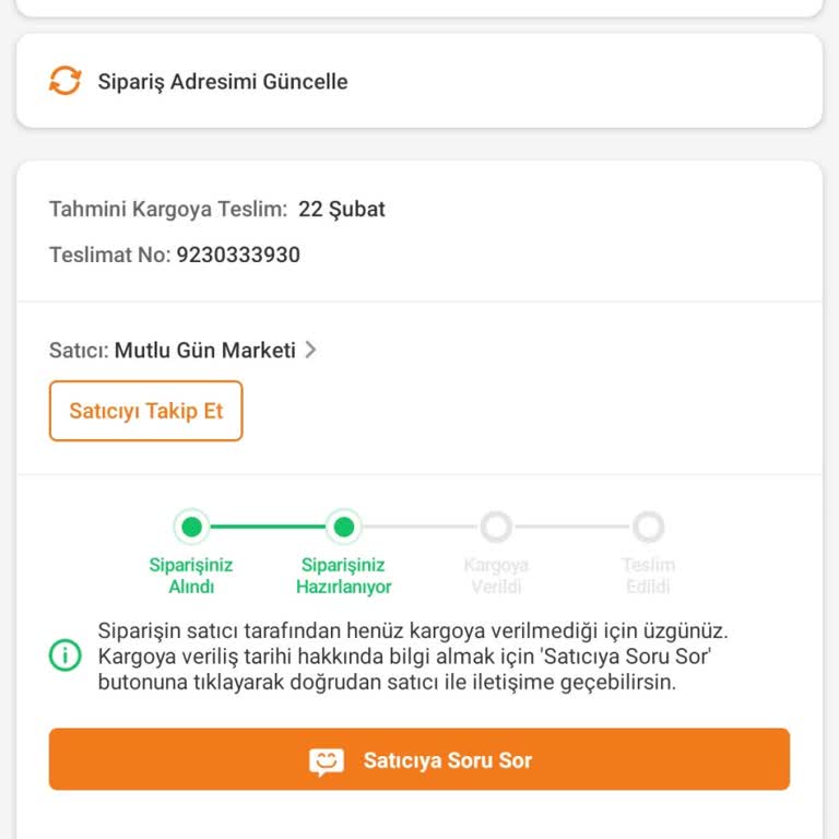 Trendyol'da Sipariş Gecikmesi Ve İlgisiz Müşteri Hizmetleri