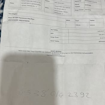 Garanti Süresinde Bozulan Ateş Ölçer Ve Fatura Sorunu