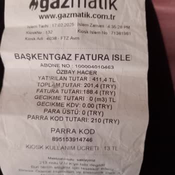 Gazmatik'te Kesinti Ve Para İadesi Sorunu