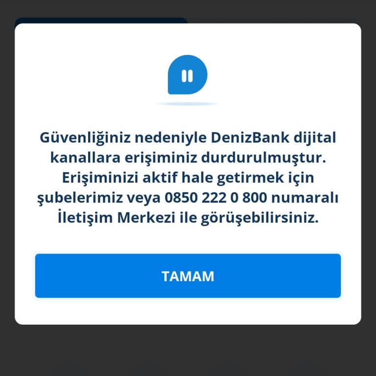 Denizbank Mobil Bankacılık Sorunu Ve Bilgi Eksikliği