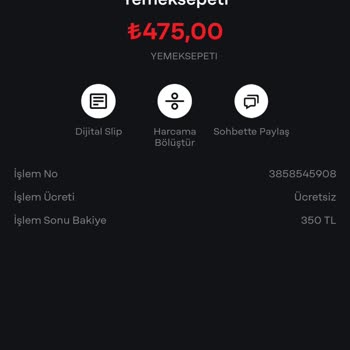 Sipariş Ücreti Alındı, Yemek Gelmedi