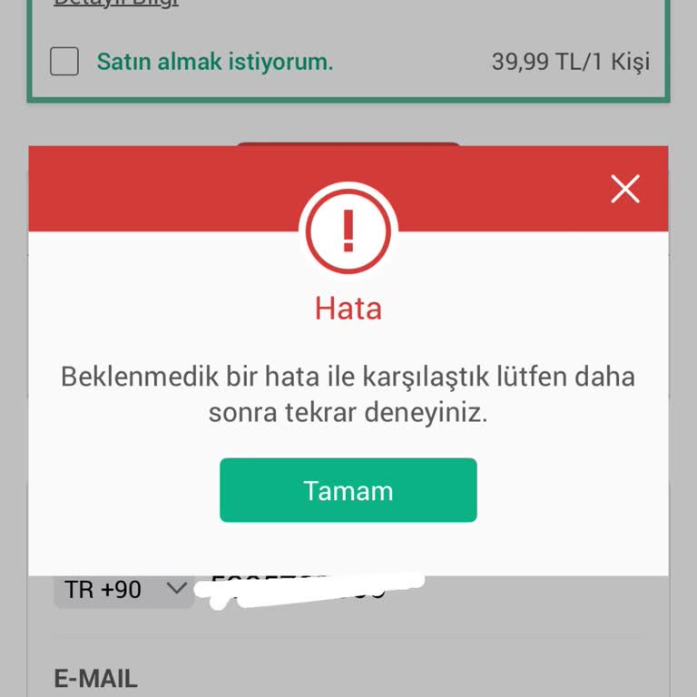 Obilet Kupon Sorunu: Bilet Alımı Yapılamıyor