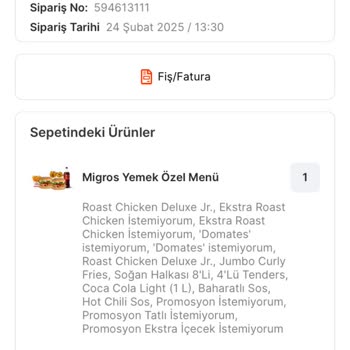 Migros Yemek'te Sipariş İptali Ve Uzayan Bekleyiş Mağduriyeti