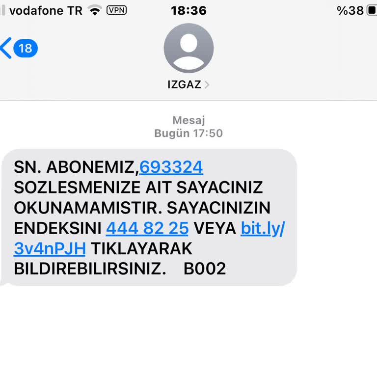 İzgaz'dan Sayaç Okuma Sorunu Ve Müşteri Mağduriyeti