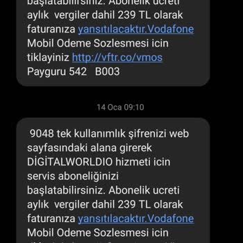 Hizmet Alınmadan Kesilen Üyelik Ücretleri
