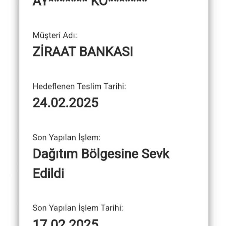 Ziraat Bankası Ve AGT Kurye İle Kart Teslimatında Yaşanan Gecikme Sorunu