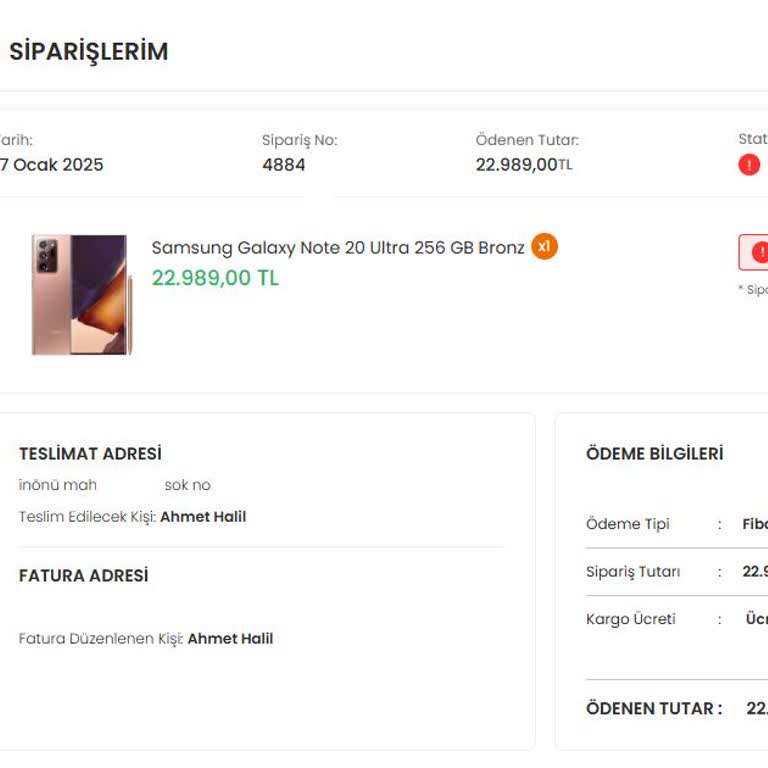 İptal Edilen Siparişin Ücreti 1 Aydır İade Edilmiyor