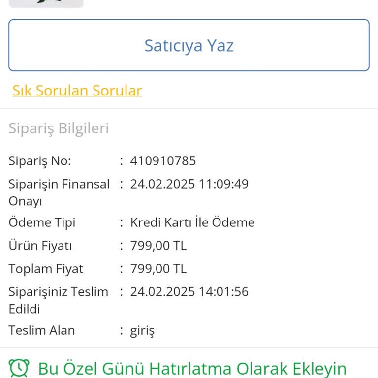 Teslim Edildi Görünen Siparişin Gizemi