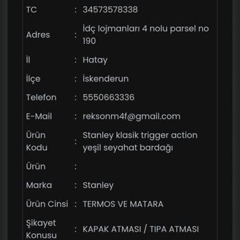 Stanley Termos Servis Sürecinde İletişim Ve Kabul Sorunları