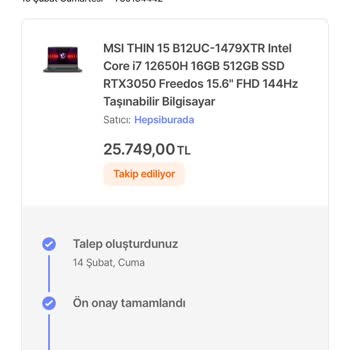 MSI Laptop Değişim Sürecinde Yaşanan Sorunlar
