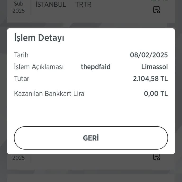 İzinsiz Çekilen 2.104,58 TL'nin İadesi Bekleniyor