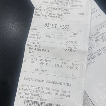 Adidas Ayakkabının İç Astarı 6 Ayda Yırtıldı