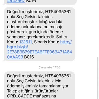 HTS Siparişi Teslimat Sorunu