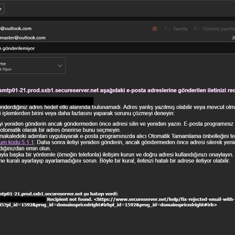 Microsoft'un E-Mail Uzantısı Mağduriyeti Ve Destek Eksikliği