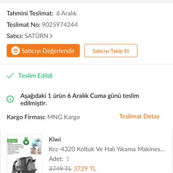 Kiwi Halı Yıkama Makinesi Başlık Kırılması Ve Garanti Sorunu