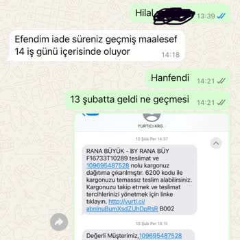 İade Talebine Saygısız Yanıt Ve Kalitesiz Ürün
