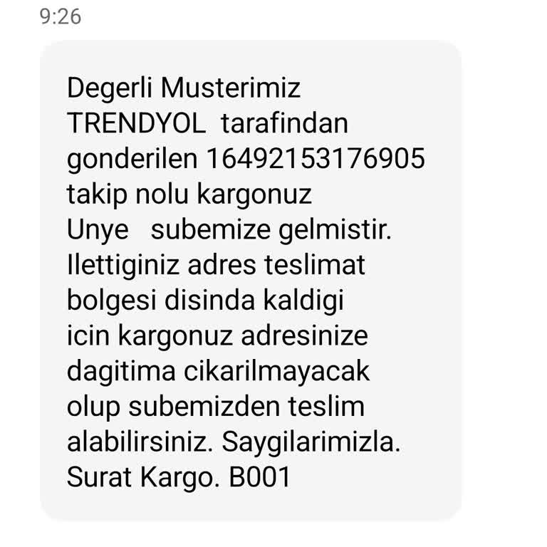 Teslimat Bölgesi Yanıltmacası: Sipariş Adresine Ulaşmayan Kargo