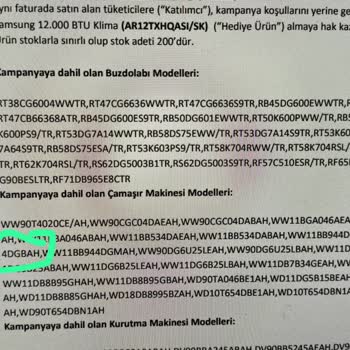 Samsung Beyaz Eşya Kampanyasında Yanıltıcı Bilgi Ve İletişim Sorunu