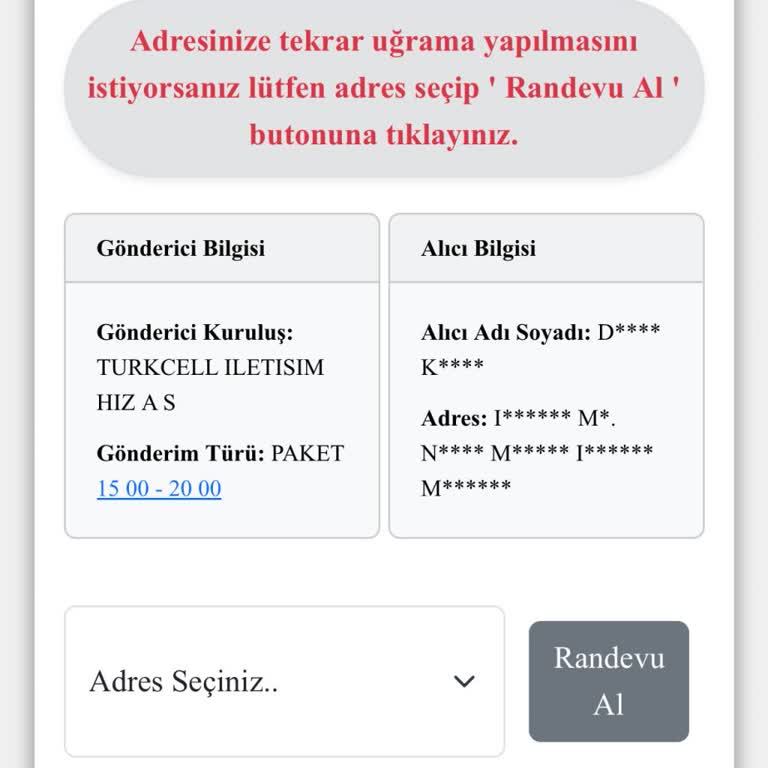 Adrese Uğramadan Teslim Edemedik Demeleri Yanlış