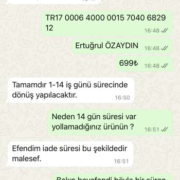 Eksik Gönderim Ve İade Sürecinde Yaşanan Hayal Kırıklığı