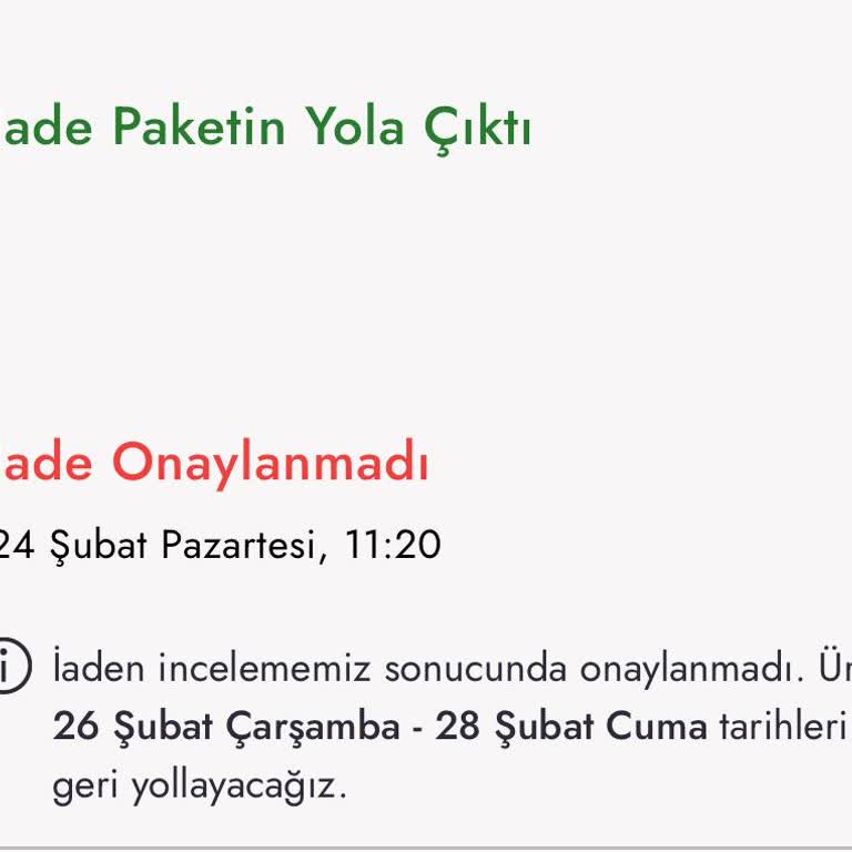 İade Edilmeyen Ayakkabı İçin Mağduriyet