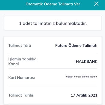 Otomatik Ödeme Talimatı İptal Edilemiyor