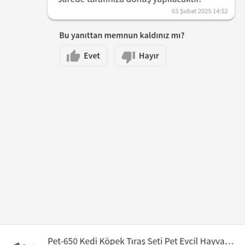 Serviste Kaybolan Tıraş Makinesi