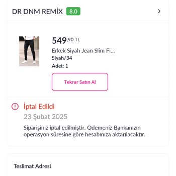 Pazarama'da Bilgim Dışında Sipariş Sorunu