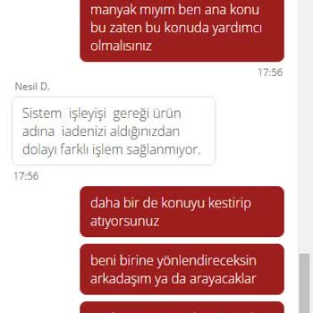 Ana Ürün Eksik İade Sorunu Ve Kötü Müşteri Hizmeti