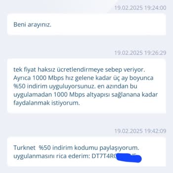 TurkNet'in Haksız Ücretlendirme Politikası Ve İndirim Talebi