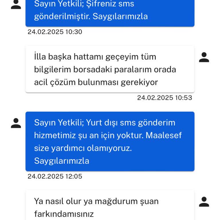 Yurt Dışı SMS Sorunu: Acil Çözüm Bekliyorum!
